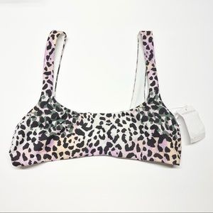 Veronica Beard Celeste Top Bikini Lilac Multi